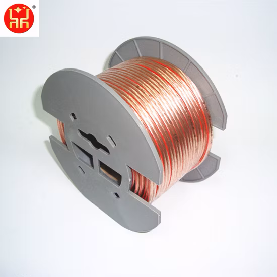 14AWG Car Audio Speaker Cable 2.5mm CCA Frosted Flexible Transparent Speaker Cable Wire