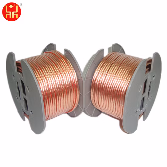 14AWG Car Audio Speaker Cable 2.5mm CCA Frosted Flexible Transparent Speaker Cable Wire