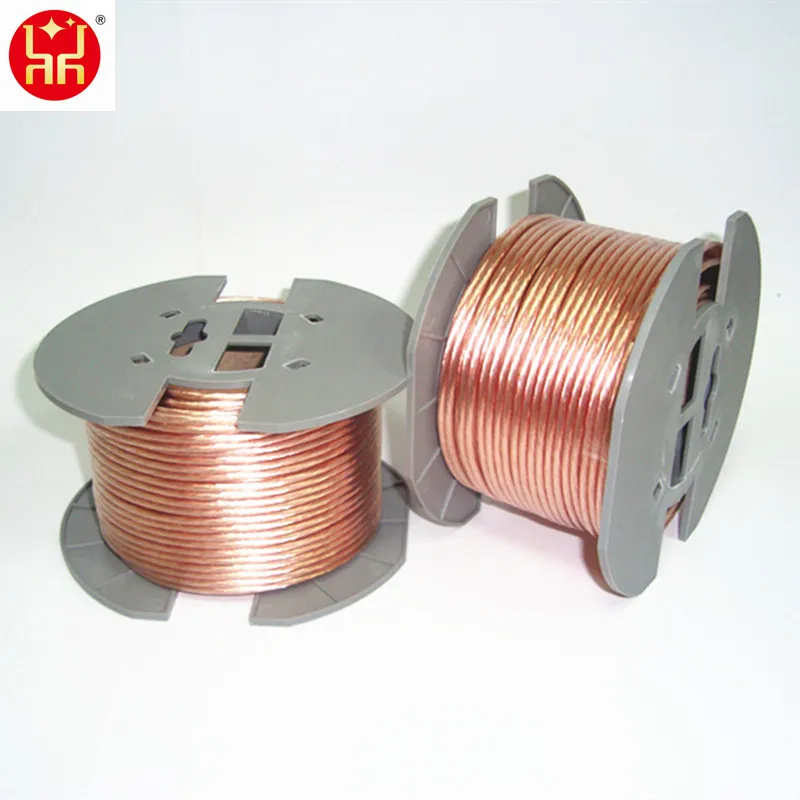 Cable de altavoz de Audio para coche 14AWG, Cable de altavoz transparente Flexible esmerilado CCA de 2,5mm