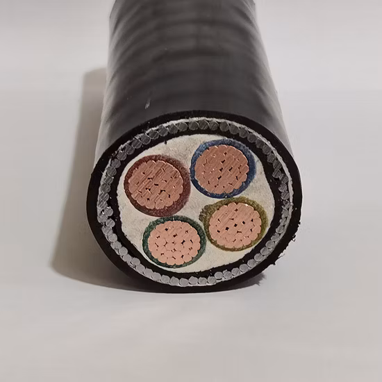 Cable de alimentación subterráneo XLPE, Conductor de cobre de 4 núcleos, precio de cable de 1000V